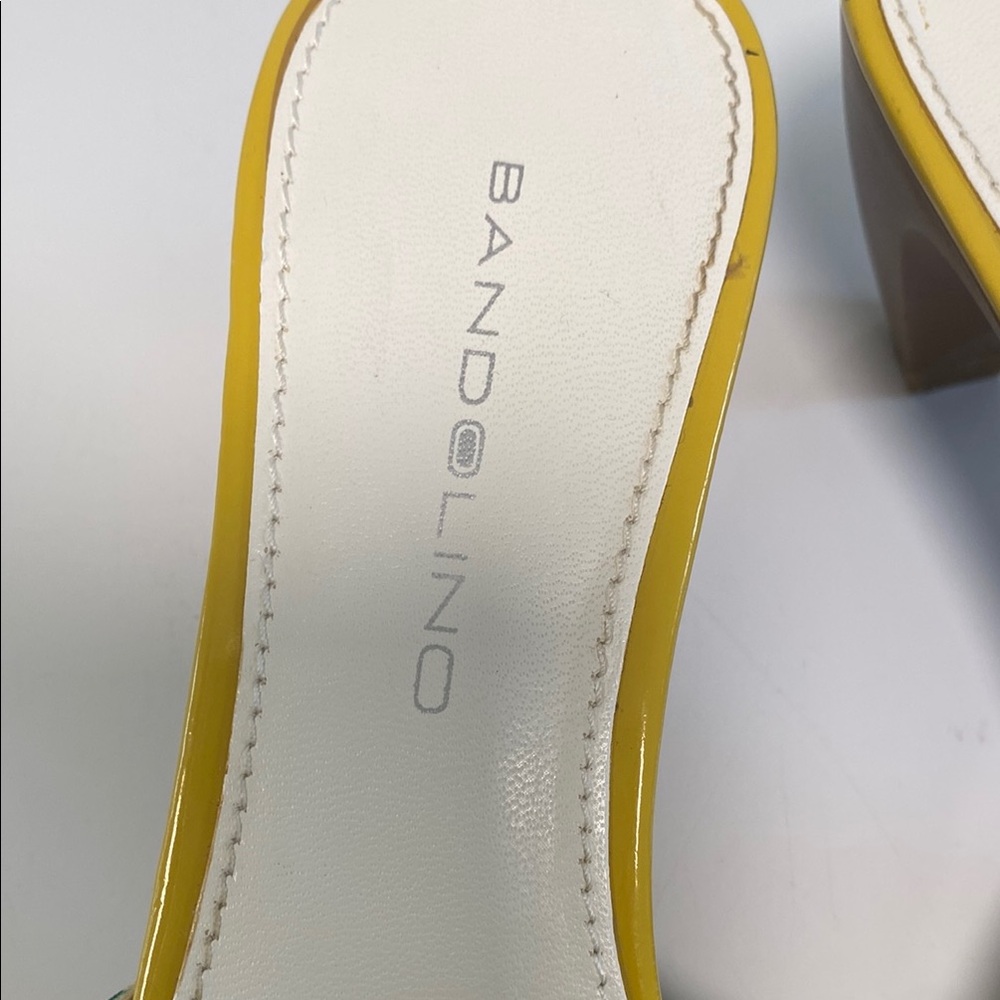 Bandolino Yellow Green Embellished Sandals - Picture 2 of 8